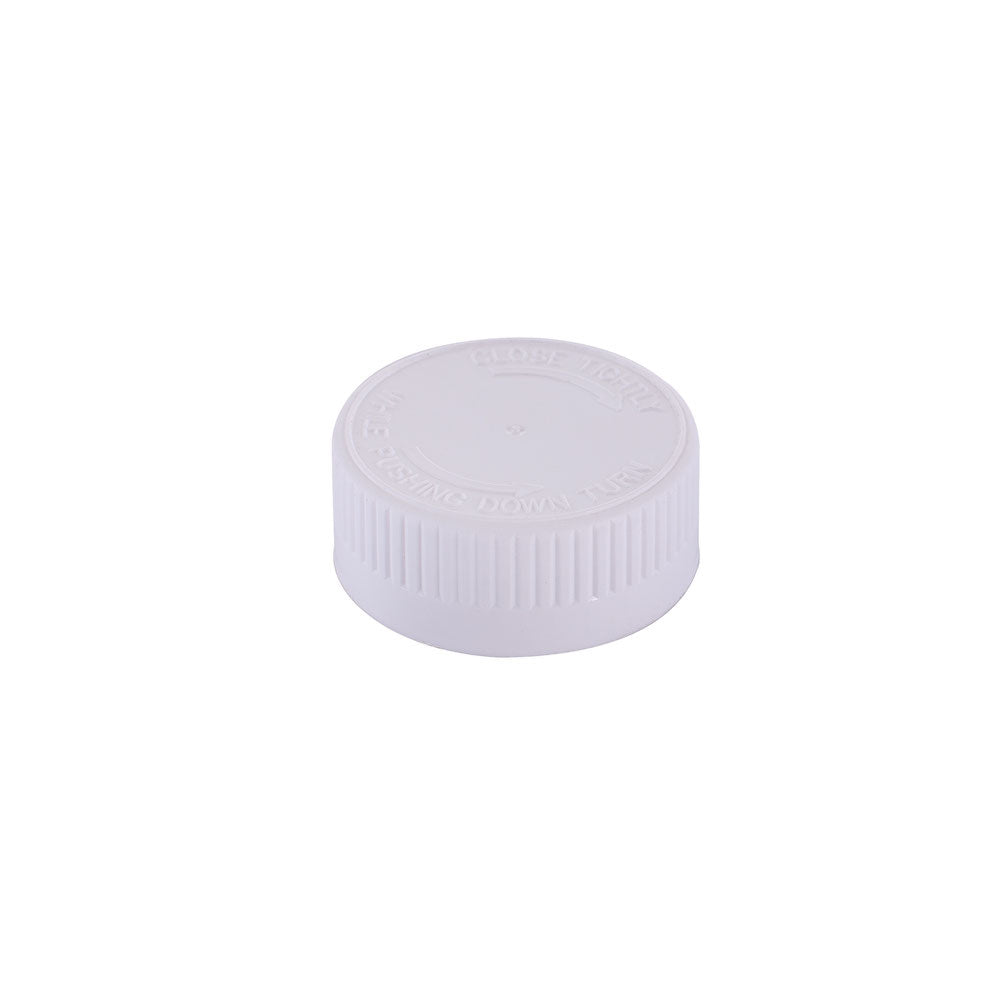 Tapa plástica 38 mm con Seguro para Niños con liner, Rosca